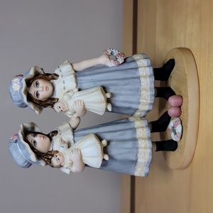 1992 Jan Hagara "Twins" Porcelain Figurine. Numbered and Signed